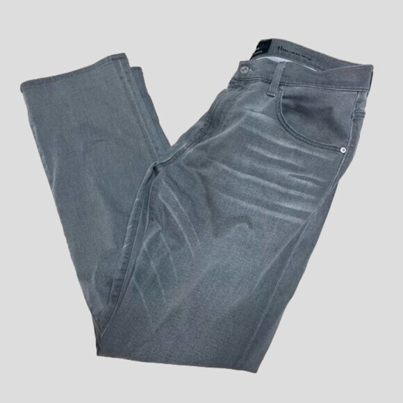 7 For All Mankind "The Straight" Luxe Performance Grey Denim Jeans - Picture 1 of 14